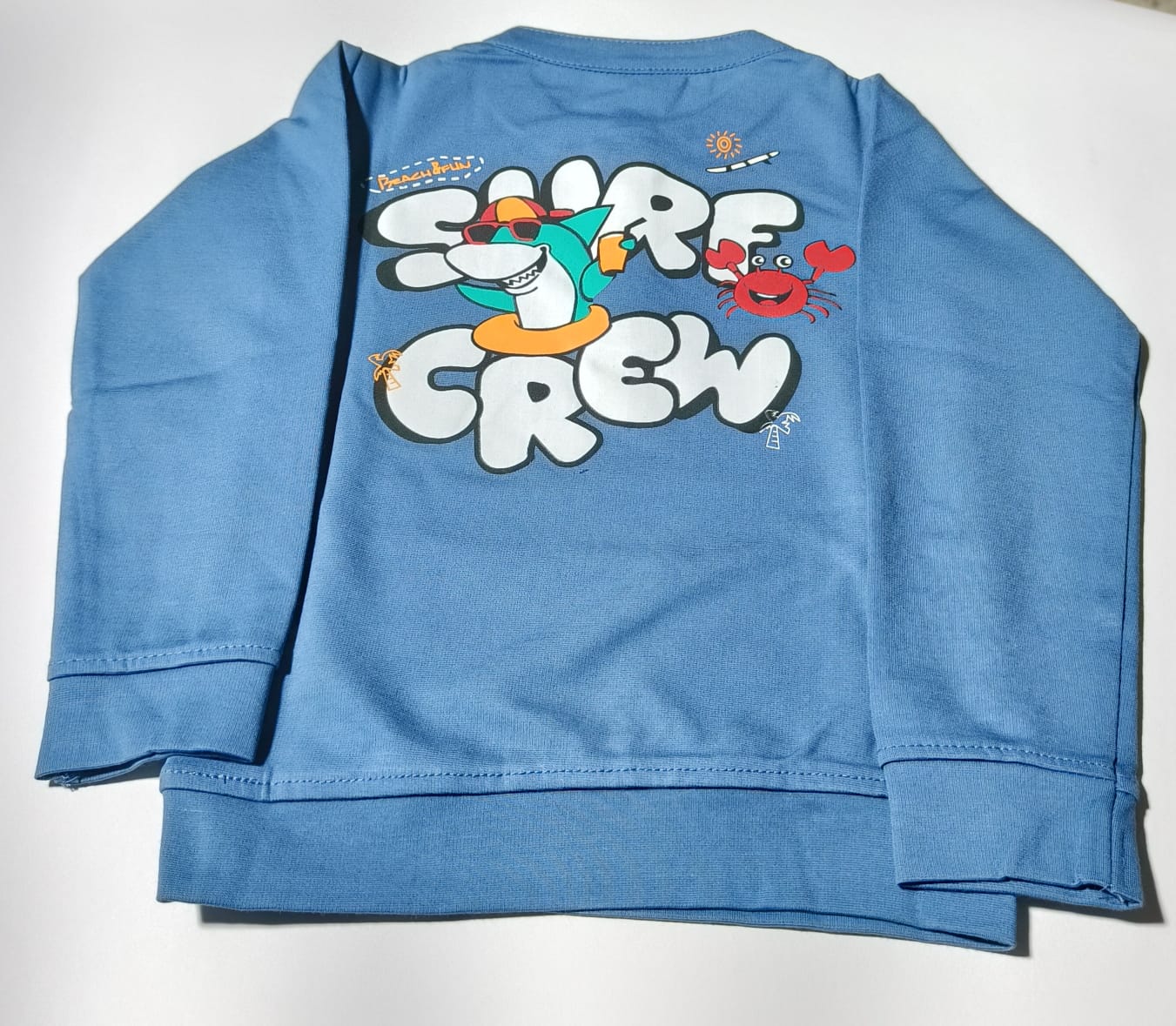 Girls and Boys Premium Front and Back Printed Y Neck Full-Sleeve T-shirts(Pack of 3 - Yellow, Blue & Navy)