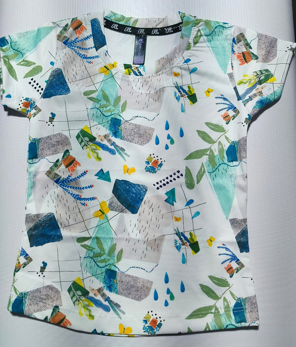 Girls Digital Looper All Over Print (Co-Ord Set) with Side Pockets