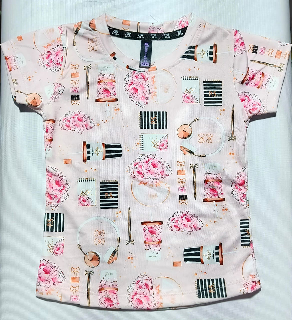 Girls Digital Looper All Over Print (Co-Ord Set) with Side Pockets