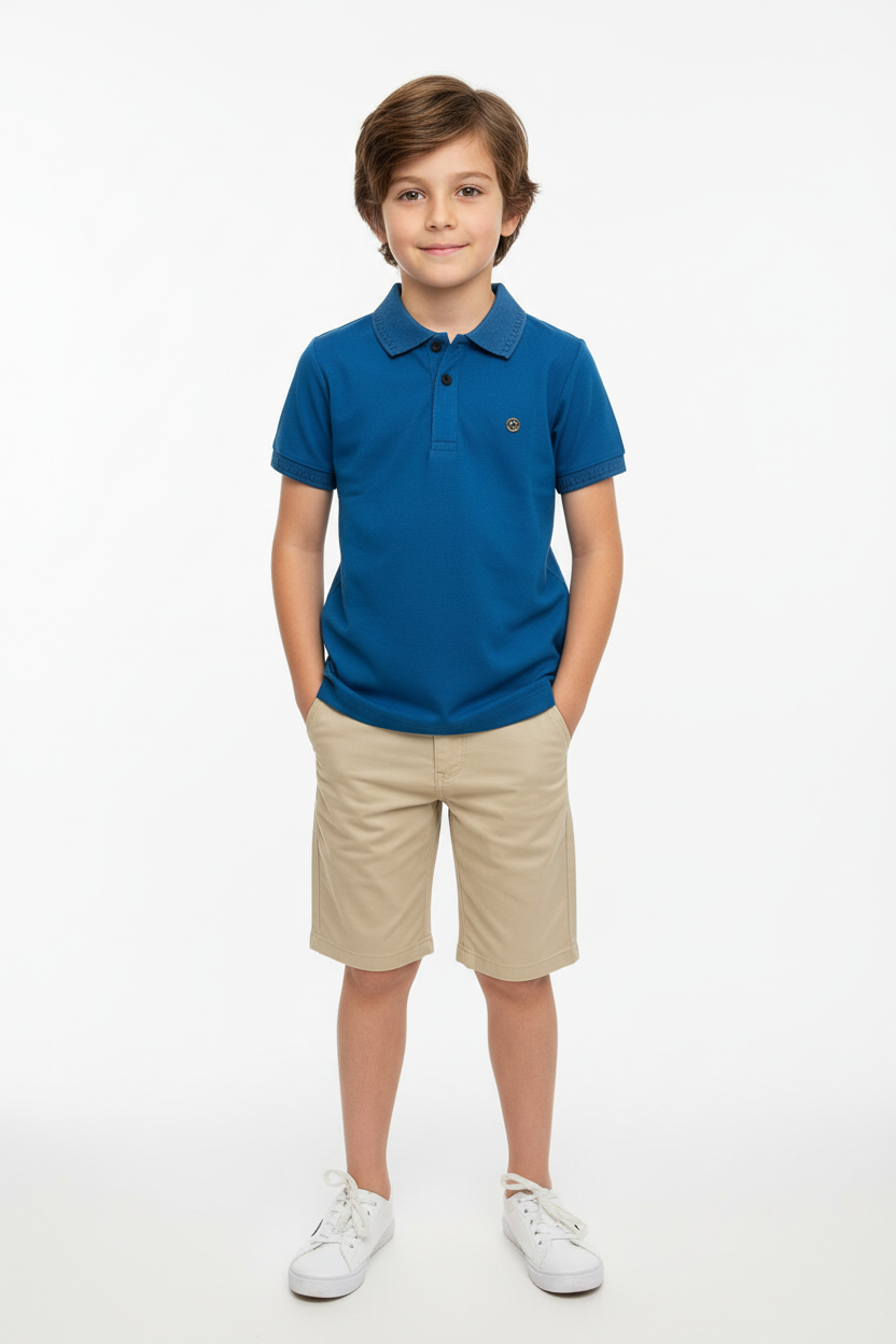 Boys Premium Polo Half Sleeves Regular Fit T-Shirt