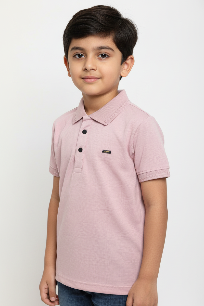 Boys Premium Polo Half Sleeves Regular Fit T-Shirt