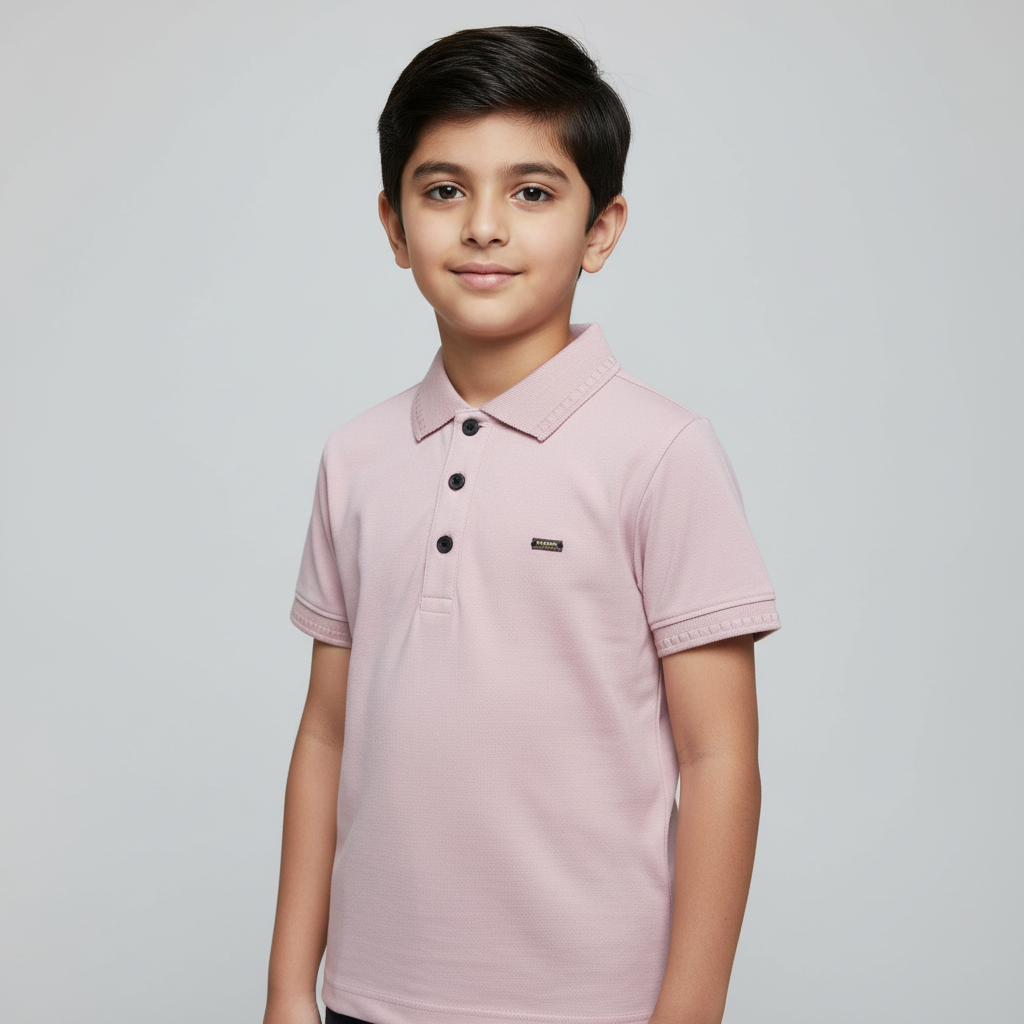 Boys Premium Polo Half Sleeves Regular Fit T-Shirt