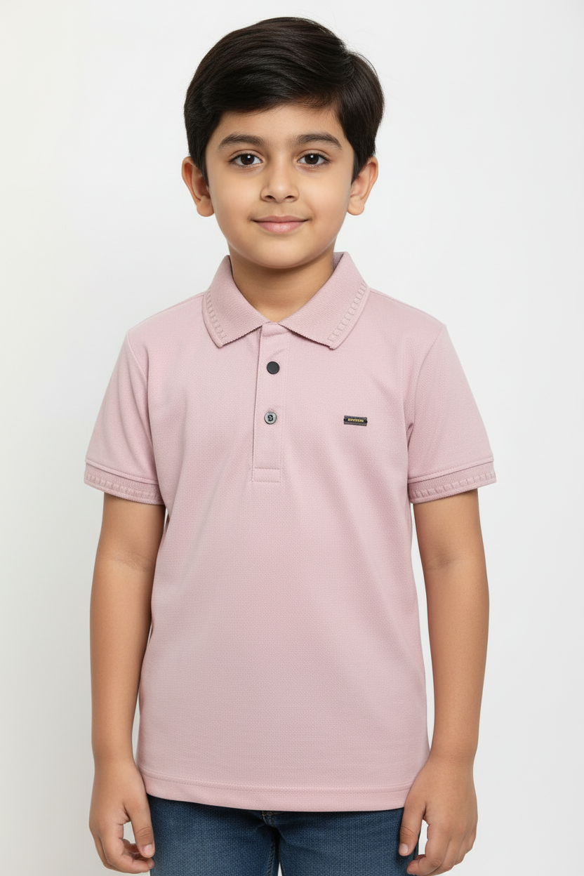 Boys Premium Polo Half Sleeves Regular Fit T-Shirt