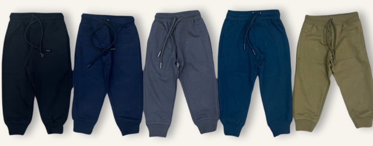 Boys Solid Regular Fit Joggers Track Pant