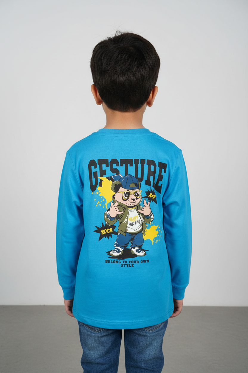 Boys Full Sleeves Regular Fit Cotton T-Shirts(Pack of 3 - Red, Litegreen & Blue)