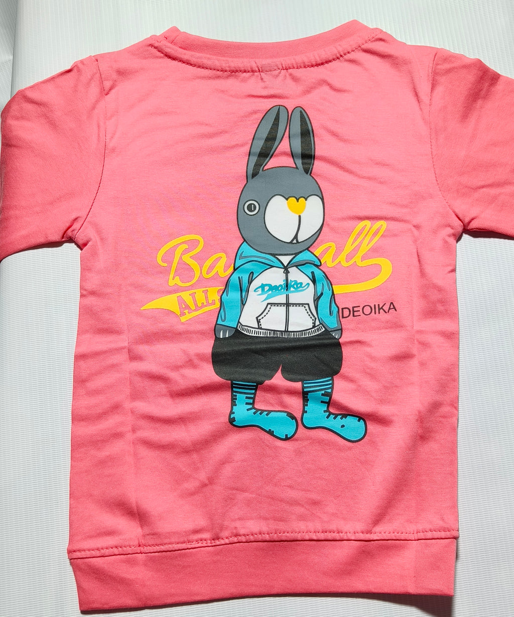 Boys Full Sleeves Regular Fit Cotton T-Shirts(Pack of 3 - Pink, Marron & Grey)