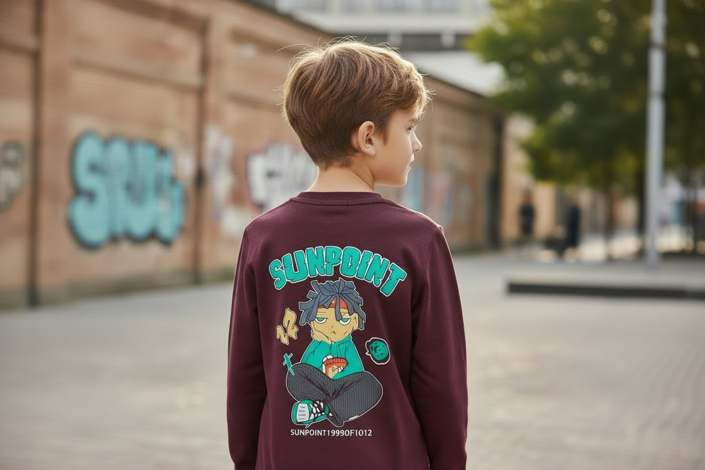 Boys Full Sleeves Regular Fit Cotton T-Shirts(Pack of 3 - Pink, Marron & Grey)