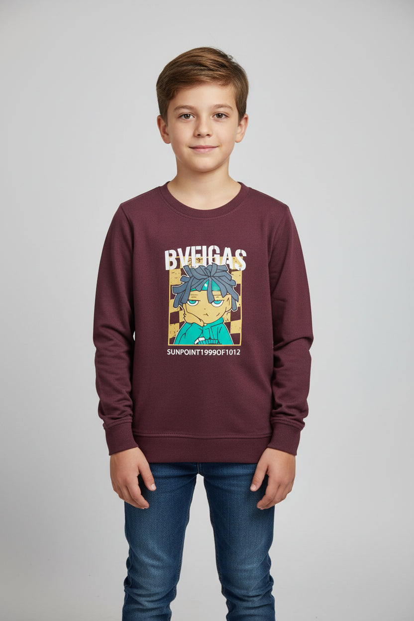 Boys Full Sleeves Regular Fit Cotton T-Shirts(Pack of 3 - Pink, Marron & Grey)