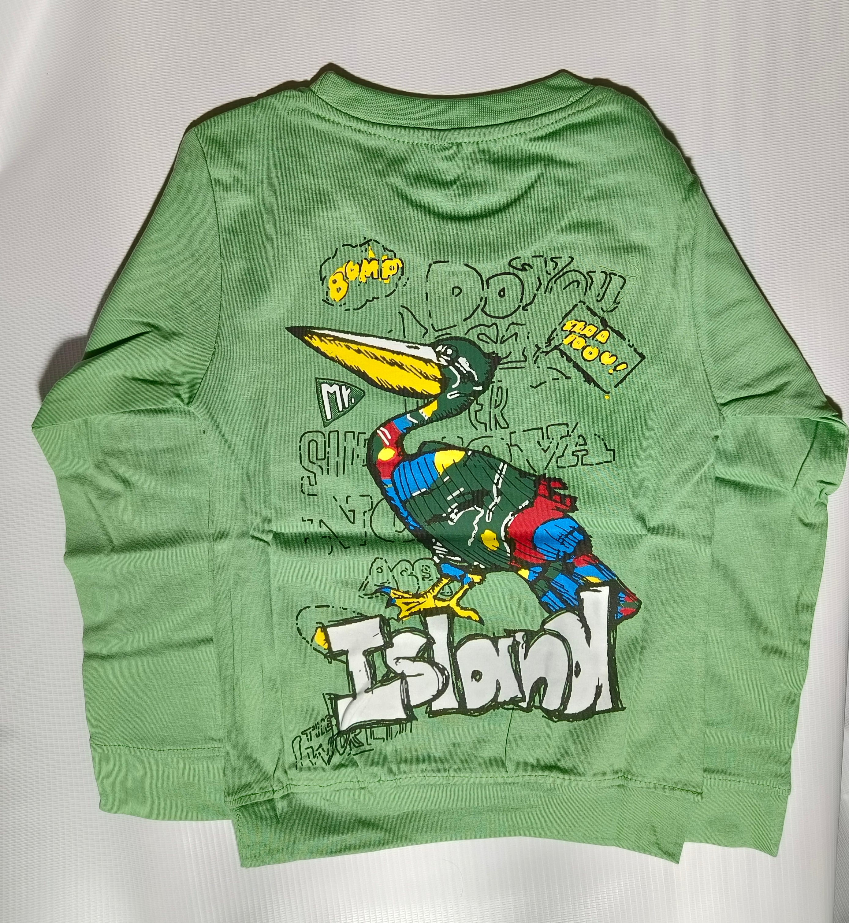 Boys Full Sleeves Regular Fit Cotton T-Shirts(Pack of 2 - Litegreen & Black)