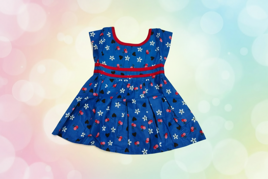 Baby Girl Floral print Frock - Knee Length Fit