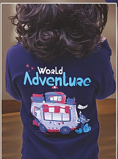 Boys and Girls Premium Front and Back Printed Y Neck Full-Sleeve T-shirts(Pack of 2 - Blue & Navy)